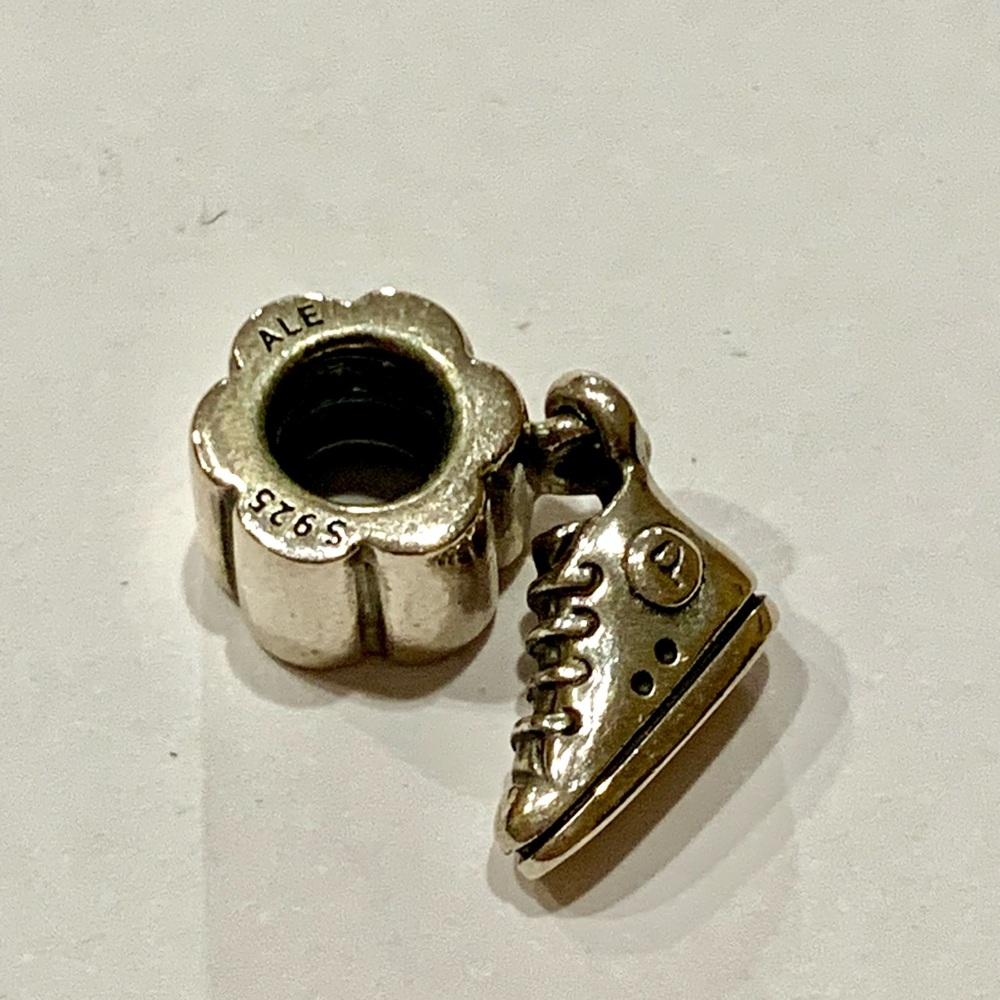 Pandora Charm Silver Sneaker Charm Bead 925 Sterling Silver